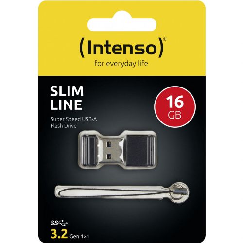 USB Intenso Slim Line 16 GB USB-A 3.2 Gen 1, black