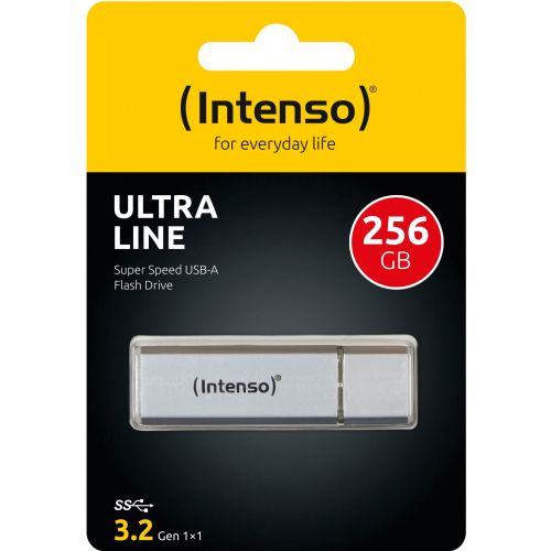 USB ključek Intenso Ultra Line 256 GB (srebrn, USB-A 3.2 Gen 1)