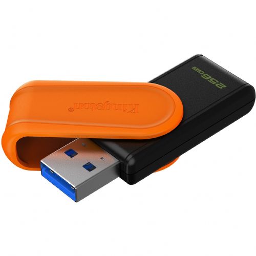 USB ključek Kingston DataTraveler Exodia S 256 GB (črn/oranžen, USB-A 3.2 Gen 1)