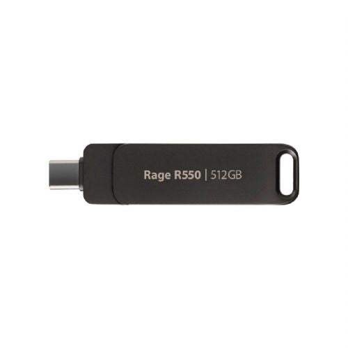 USB ključek Patriot Rage R550 512GB, USB-A in USB-C 3.2, črna