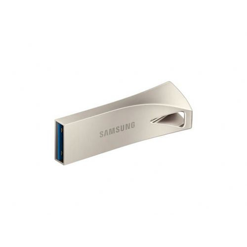 Samsung BAR Plus USB flash drive, 128GB, USB 3.1 400 MB/s, silver