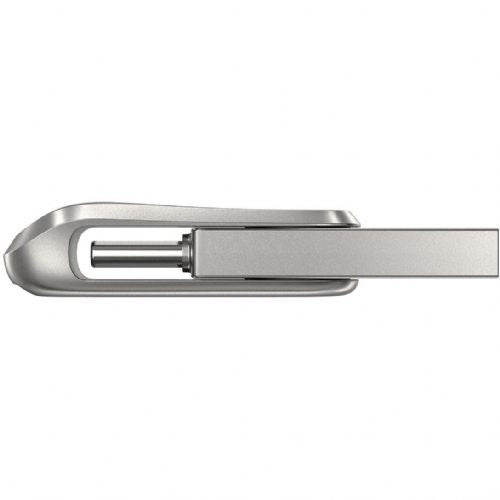 USB SanDisk Ultra Dual Drive Luxe 256 GB, USB-A 3.2 Gen 1, USB-C 3.2 Gen 1, srebrna