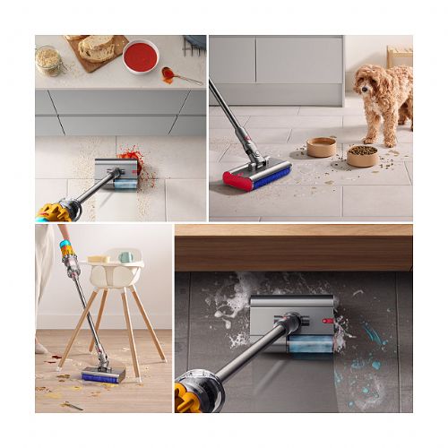 Dyson V12s Detect Slim Submarine upright vacuum cleaner, dry and wet cleaning, replaceable battery, up to 69 min of operation, hair brush, handheld vacuum cleaner