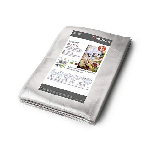 Rommelsbacher vacuum bags 20 cm x 30 cm (transparent, 50 pieces)