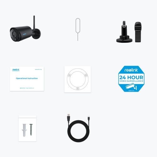 Varnostna kamera Reolink Argus Series B320 - B (črna, 3MP, WLAN)