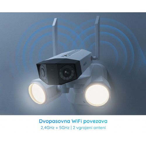 Varnostna kamera Reolink Floodlight Series F750W, IP66, UHD, črna/bela
