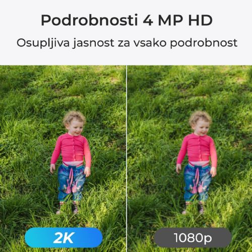 Varnostna kamera Reolink Lumius Series E430 4MP, Wi-Fi, zaznavanje oseb/vozil, dvosmerni zvok, IP65, bela