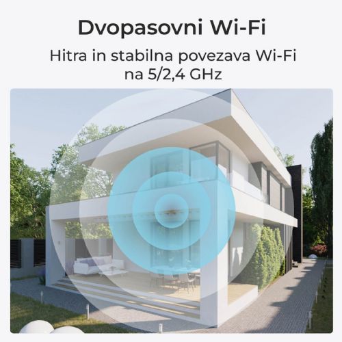 Varnostna kamera Reolink Lumius Series E430 4MP, Wi-Fi, zaznavanje oseb/vozil, dvosmerni zvok, IP65, bela