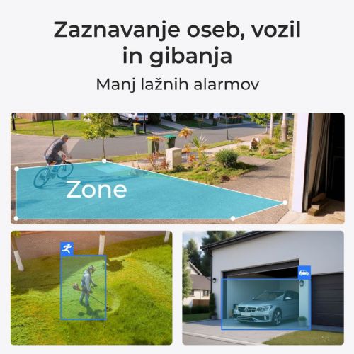 Varnostna kamera Reolink TrackMix P760 bela, 8MP, PoE, IP65, zunanja uporaba