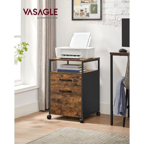 VASAGLE mobile chest of drawers with an industrial look