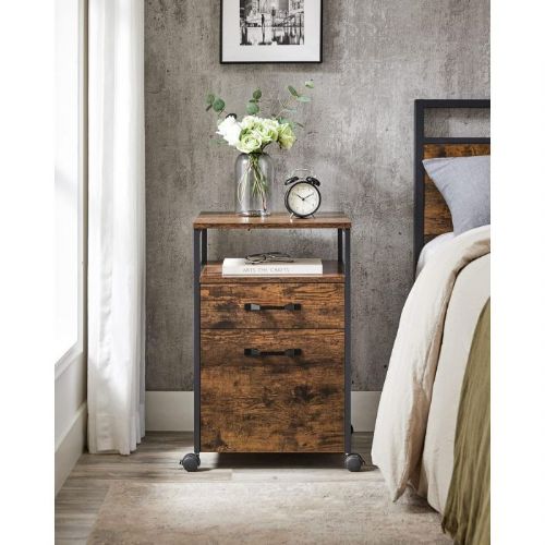 VASAGLE mobile chest of drawers with an industrial look