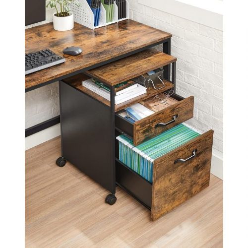 VASAGLE mobile chest of drawers with an industrial look