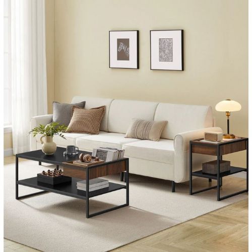 VASAGLE side table, rustic brown