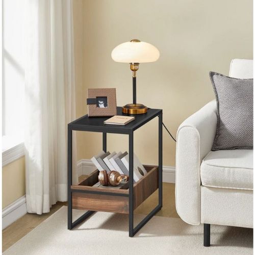 VASAGLE side table, rustic brown