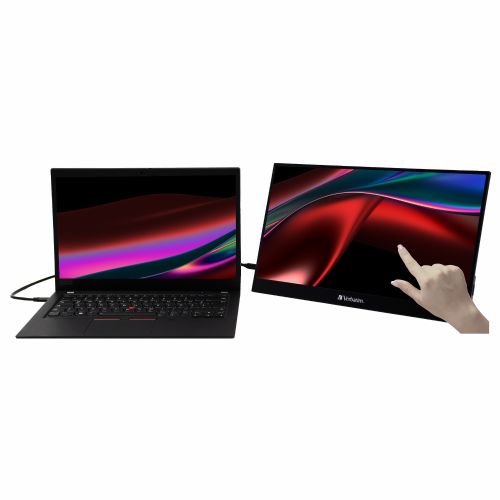 Monitor Verbatim PMT-17 4K 43,9 cm (17,3"), 3840 x 2160 (4K UHD), IPS, 400 cd/m2, Touch, 6ms