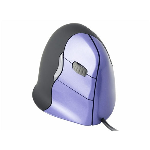 Vertikalna miška Evoluent Vertical Mouse 4, črna/vijolična