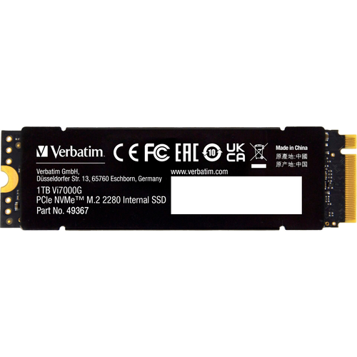 Vgradni SSD Verbatim Vi7000G 1 TB (PCIe 4.0 x4, NVMe, M.2 2280)