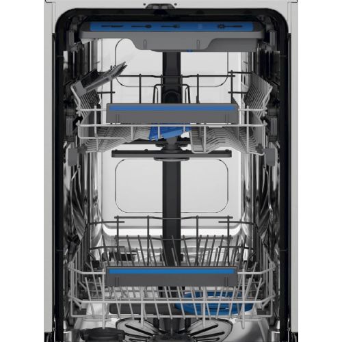 Vgradni pomivalni stroj Electrolux EEM43200L, 45 cm, inverter motor, 3 predali, 10 pogrinjkov, razred E, 44,6 x 81,8 x 55 cm