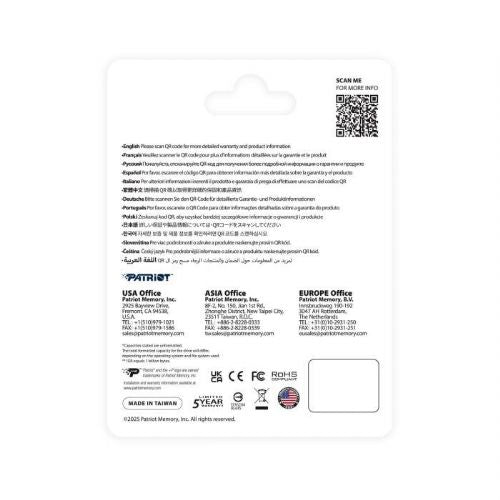 Vgradni SSD disk Patriot P410 2TB, PCIe 4.0, M.2 2280, NVMe 1.4, 5000 MB/s