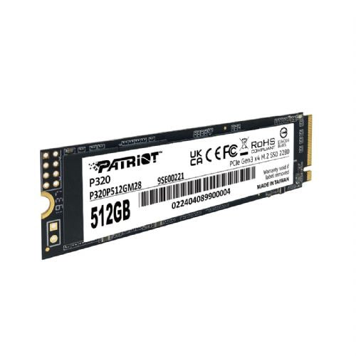 Vgradni SSD Patriot P320 512 GB (PCIe 3.0 x4, NVMe 1.3, M.2 2280)