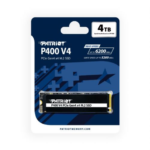 Vgradni SSD Patriot P400 V4 4 TB (PCIe 4.0 x4, NVMe 2.0, M.2 2280)