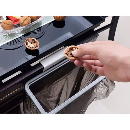 Hanging door bag holder - trash can