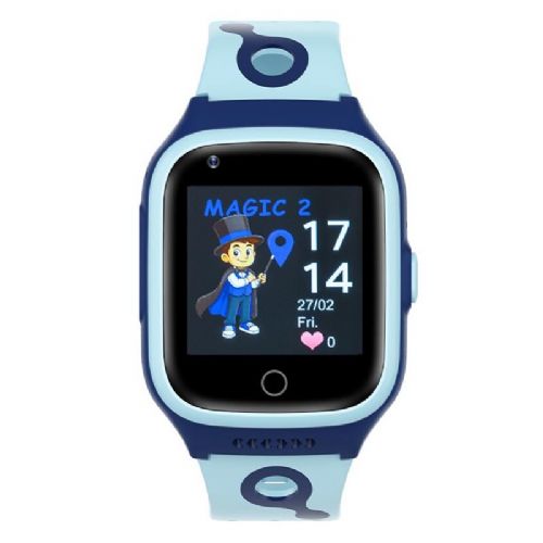 Vivax Magic 2 4G smart watch blue, GPS tracking, color touch screen, SOS button, IPX7 water resistance, camera
