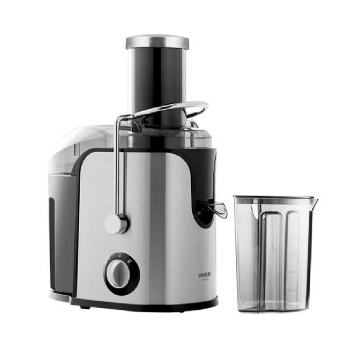 Vivax AJ-800 juicer, large opening, dishwasher safe, automatic pulp separation, stainless steel, quick juice preparation