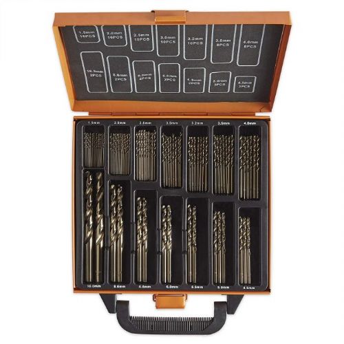 VonHaus 3500068 drill bit set, cobalt steel, 99 pieces