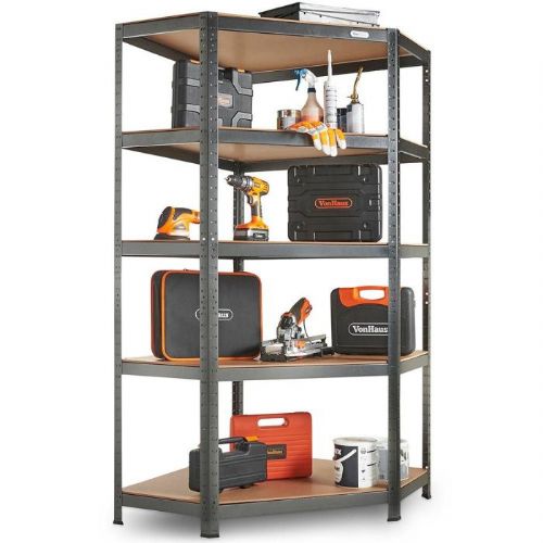 VonHaus corner shelf with 5 shelves