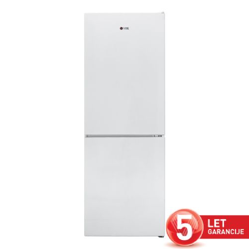 Hladilnik z zamrzovalnikom VOX KK 2520 E, razred E, Less Frost, ZeroC, 54 x 152 x 59,5 cm, bela