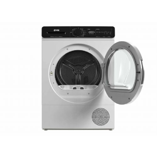 Kondenzacijskim sušilni stroj VOX THP 920 E, razred E, 9 kg, 15 programov, SensoTouch upravljanje, toplotna črpalka