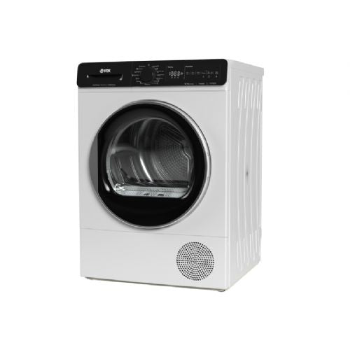 Kondenzacijskim sušilni stroj VOX THP 920 E, razred E, 9 kg, 15 programov, SensoTouch upravljanje, toplotna črpalka