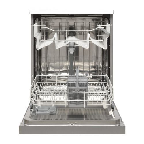 Prostostoječi pomivalni stroj VOX LC 12A15B IX E, razred E, 12 pogrinjkov, 6 programov, zaslon, srebrne barve