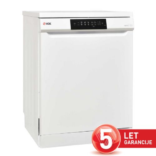 Prostostoječi pomivalni stroj Vox LC 12A15B E, razred E, 12 pogrinjkov, 6 programov, zaslon, 59,8 x 85 x 59,8 cm, bel