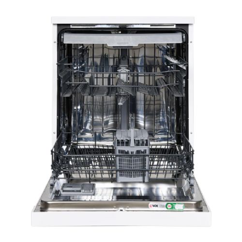 Prostostoječi pomivalni stroj Vox LC 13A1EYQ3E, razred D, 13 pogrinjkov, AquaStop, AquaZone, 59,8 x 85 x 59,8 cm, bel