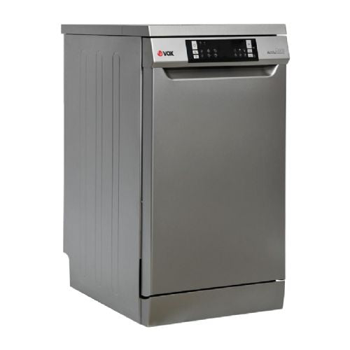 Prostostoječi pomivalni stroj Vox LCS 10A21T3E, razred E, 10 pogrinjkov, 6 programov, TurboDrying, 44,8 x 85 x 59,8 cm, siv