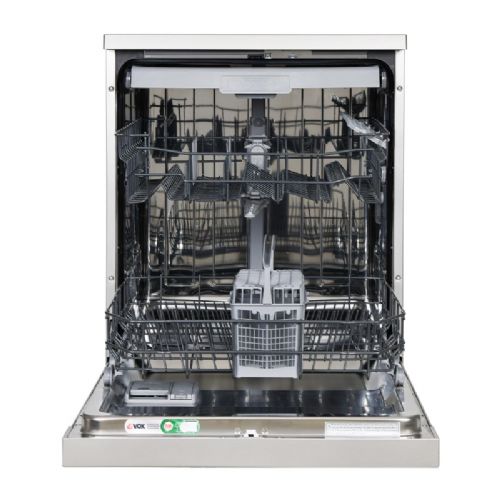 Prostostoječi pomivalni stroj Vox LCS 13A1EYQ3E, razred D, 13 pogrinjkov, AquaStop, AquaZone, siv