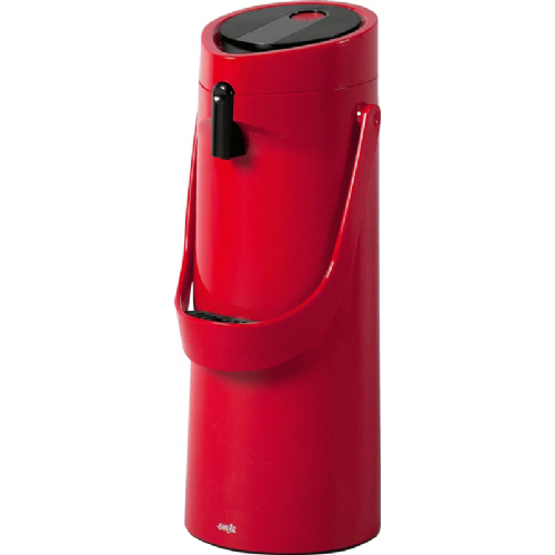 Emsa PONZA jug with pump 1.9 liters (red, Comfort Press)