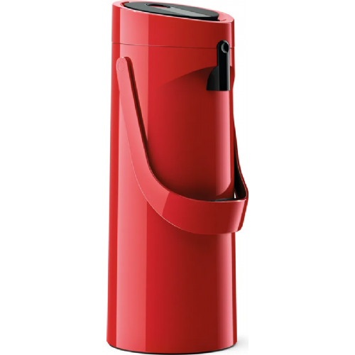 Emsa PONZA jug with pump 1.9 liters (red, Comfort Press)