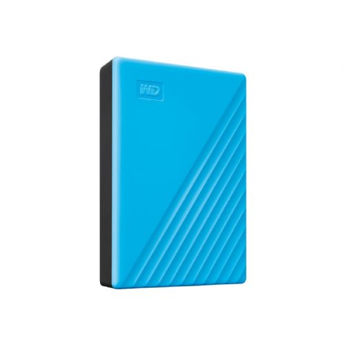 WD My Passport 4TB prenosni trdi disk, združljiv z USB 3.0 in USB 2.0, Blue, maloprodajna različica