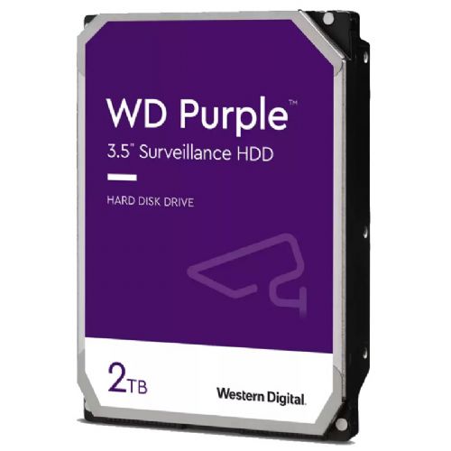 Vgradni HDD disk WD Purple 2TB 3,5" SATA3 64MB (WD23PURZ)