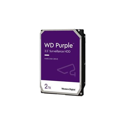 WD Purple 2TB SATA 6Gb/s CE notranji 3,5-palčni trdi disk (HDD) s 256MB predpomnilnika, zasnovan za delovanje 24x7, brez maloprodajne embalaže (bulk)