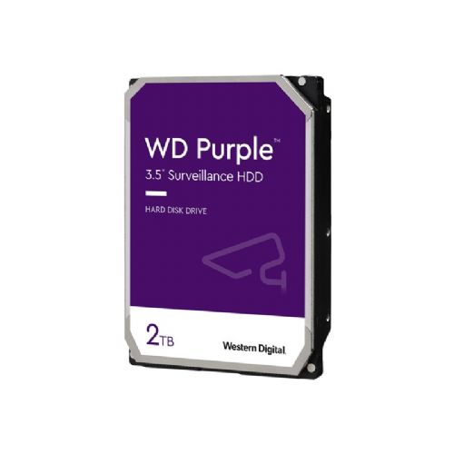 WD Purple 2TB SATA 6Gb/s CE notranji 3,5-palčni trdi disk (HDD) s 256MB predpomnilnika, zasnovan za delovanje 24x7, brez maloprodajne embalaže (bulk)