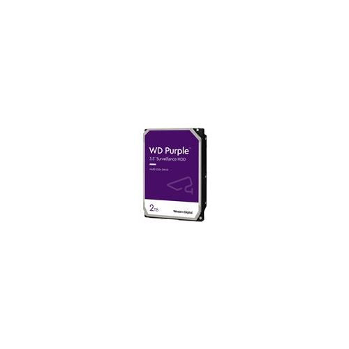 WD Purple 2TB SATA 6Gb/s CE notranji 3,5-palčni trdi disk (HDD) s 256MB predpomnilnika, zasnovan za delovanje 24x7, brez maloprodajne embalaže (bulk)
