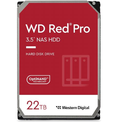 Vgradni HDD disk WD Red Pro 22TB 3,5" SATA3 512MB 7200rpm (WD221KFGX) NAS trdi disk