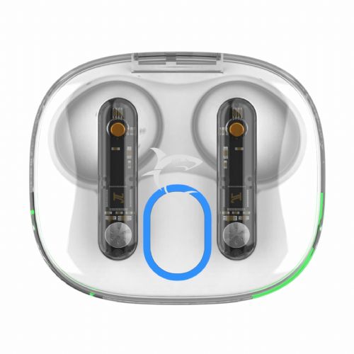 WHITE SHARK HYPERBEAT white bluetooth headphones with microphone GEB-TWS37
