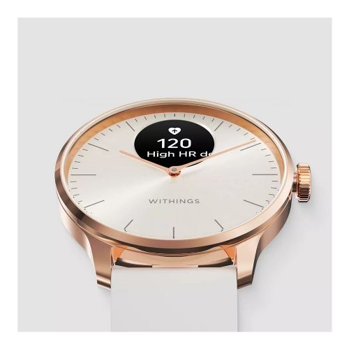 Pametna ura Withings ScanWatch Light, roza zlato bela