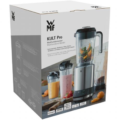 Blender WMF KULT Pro 416530011, 1,2 l posoda, 1200 W, 30000 vrt/min, LCD zaslon, drobilnik ledu
