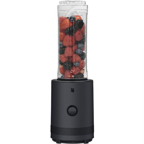 Blender WMF Küchenminis Smoothie-to-go, 300 W, črna, 0,6 l, drobilnik ledu, Tritan posoda